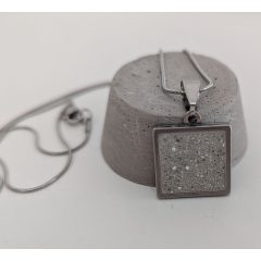 Natur beton kocka nyaklánc
