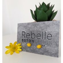 Kavics beton fülbevaló - többféle színben