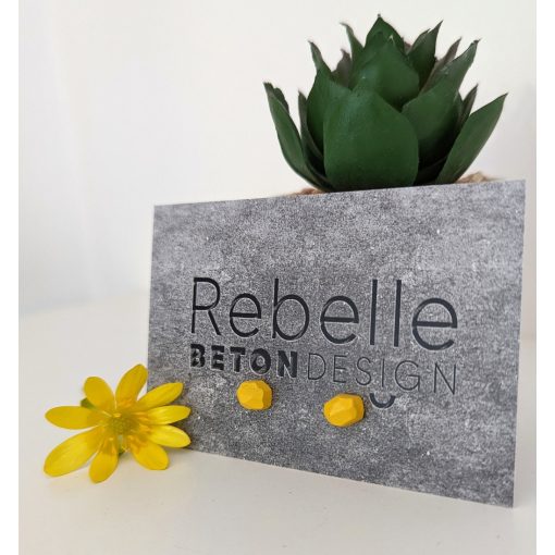 Kavics beton fülbevaló - többféle színben