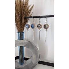 Mona fülbevaló márványos betongömbbel 