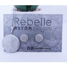 Telihold beton ékszer szett - többféle méretben