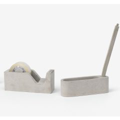   Irodai szett - cellux adagoló + névjegykártya tartó + ajándék beton tollal 