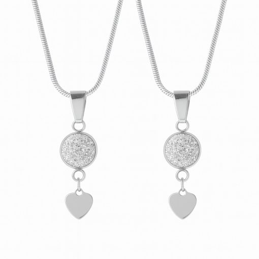 Anya - lánya vagy barátnős páros szett - szív fityegővel