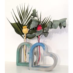 Szív formájú design váza 