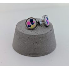 Vidám csillámos beton fülbevaló