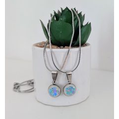   Anya - lánya vagy barátnős páros szett - türkíz - lila 